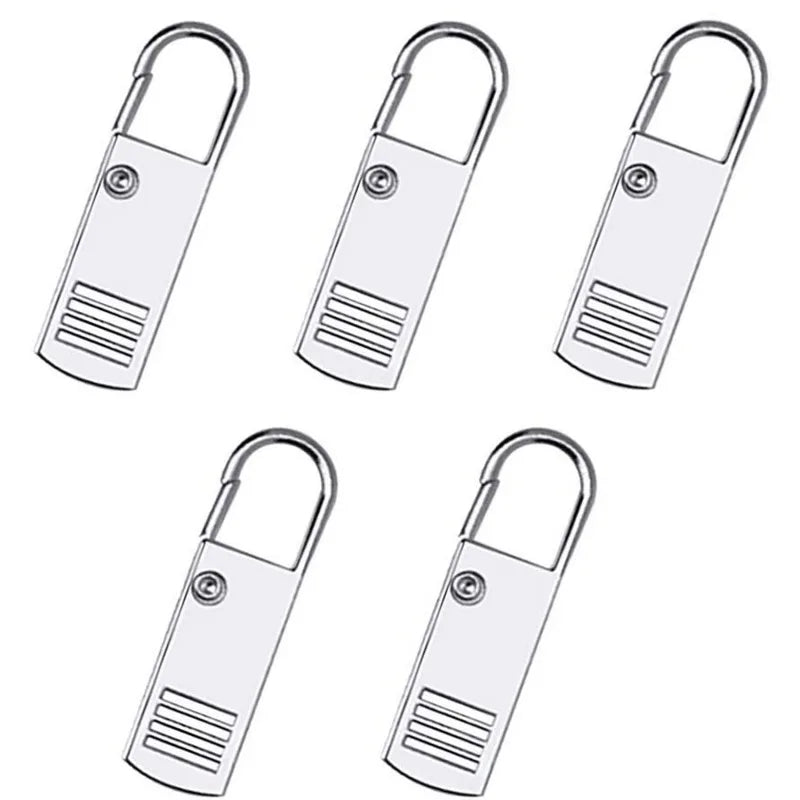 5/10PC Zipper Slider Puller Instant Zipper Repair Kit Replacement Broken Buckle Tra additional angle