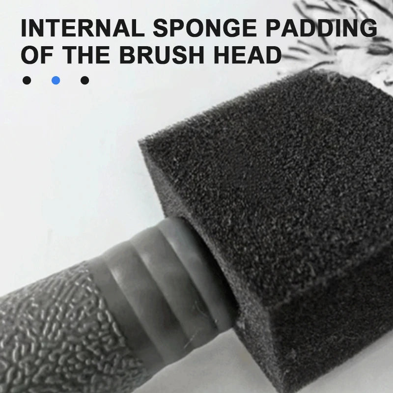 Plush Car Wheel Hub Brush Tire Rim Cleaning Tool close-up view