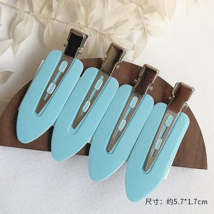Set 4/2 Pcs No Bend Crease Seamless Hair Clips Fringe Hairpin Duckbill Clip Makeup Bangs Fixed Side Bangs Salon Styling Headwear