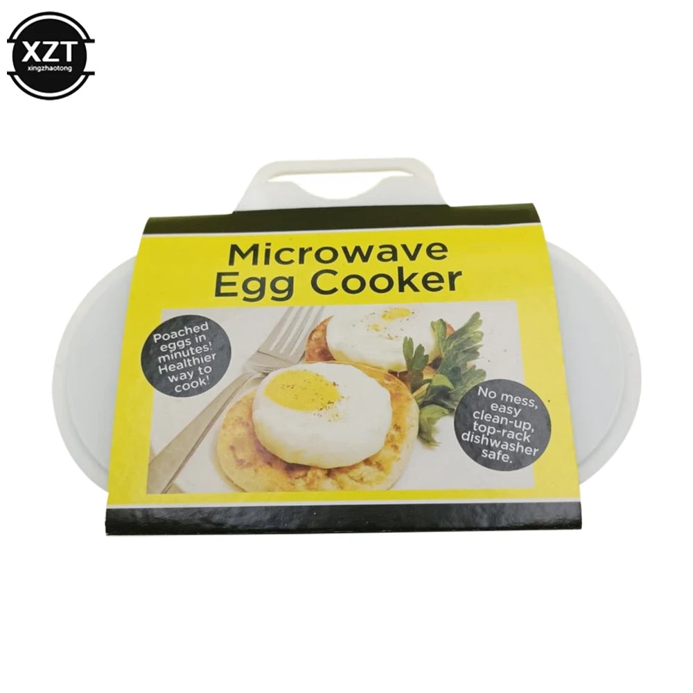 Microwave Egg Steamer | Food Grade Plastic Egg Poacher for Quick Breakfast lifestyle view