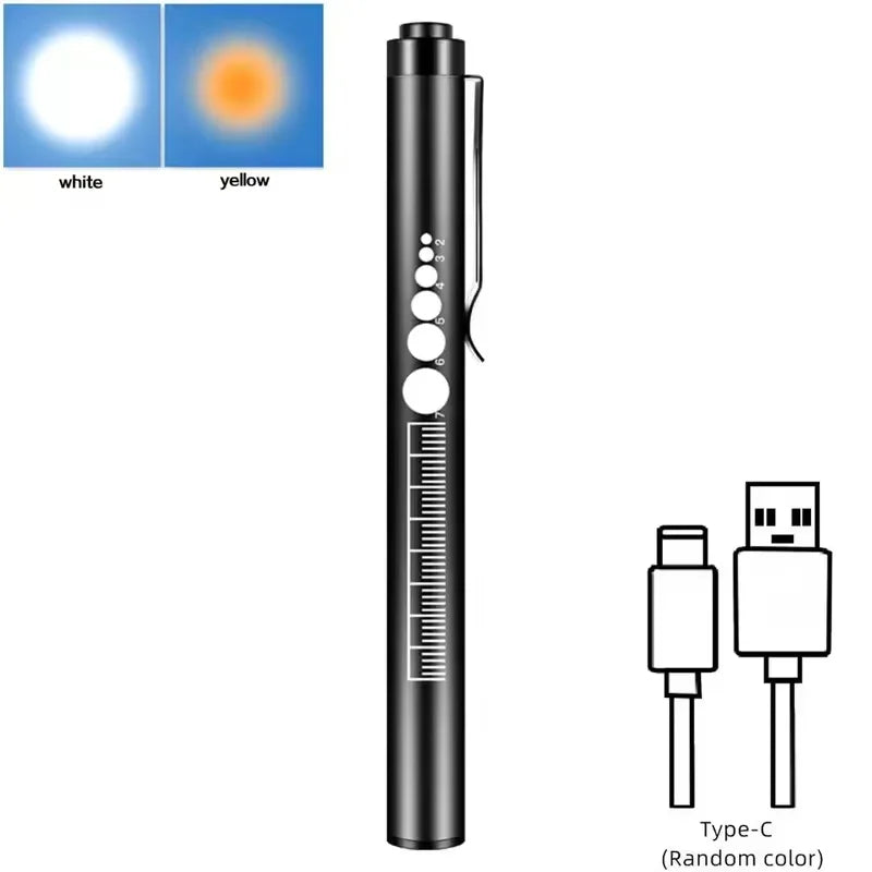 Mini Portable Penlight LED Flashlight | USB Rechargeable Medical and Outdoor Torch alternate view