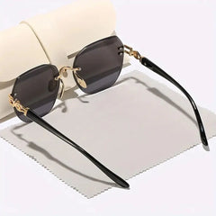New Model Frameless Sunglasses - Best-selling Large Frame Trendy Street Photography Unframed Sunglasses