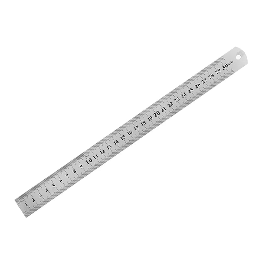 Metal Straight Ruler Stainless Steel Ruler Stationery Drafting Supplies Hand Tools Pr lifestyle view