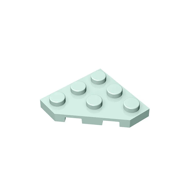 Gobricks GDS-556 Wedge Plate 3 x 3 Cut Corner | Compatible Building Block for DIY lifestyle view