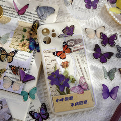 Butterfly Stickers Pack 40pcs | PET Waterproof Craft Stickers for Scrapbooking detail view
