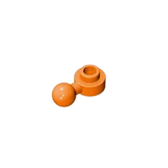 Gobricks GDS-1500 Hinged Plate 1x1 with Ball Head | Compatible Building Brick close-up view
