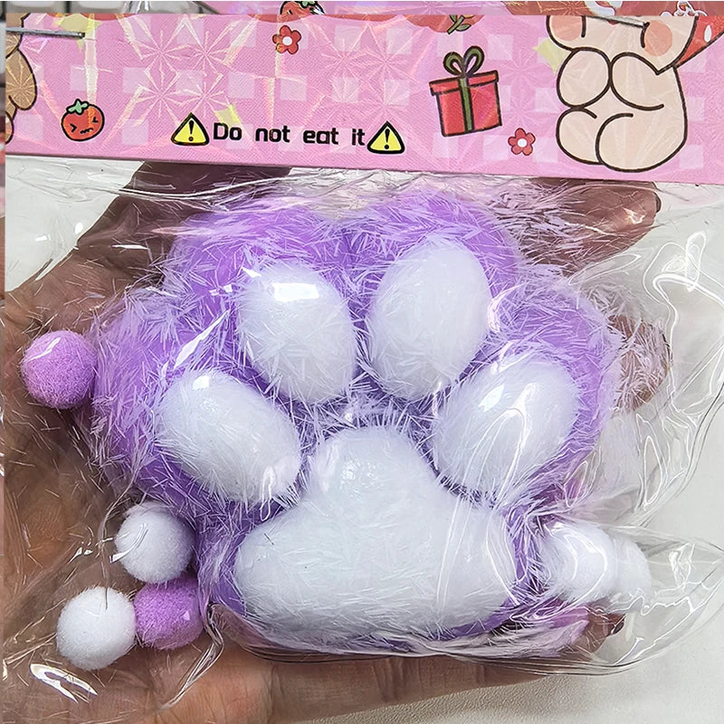 Squeeze Cat Paw Toys Cute Soft Abreact Relief Relax Toys Sticky Decompressing Pinching C detail view