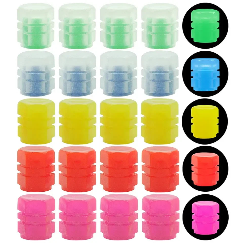 Luminous Valve Caps for Car Motorcycle Bike Wheels additional angle