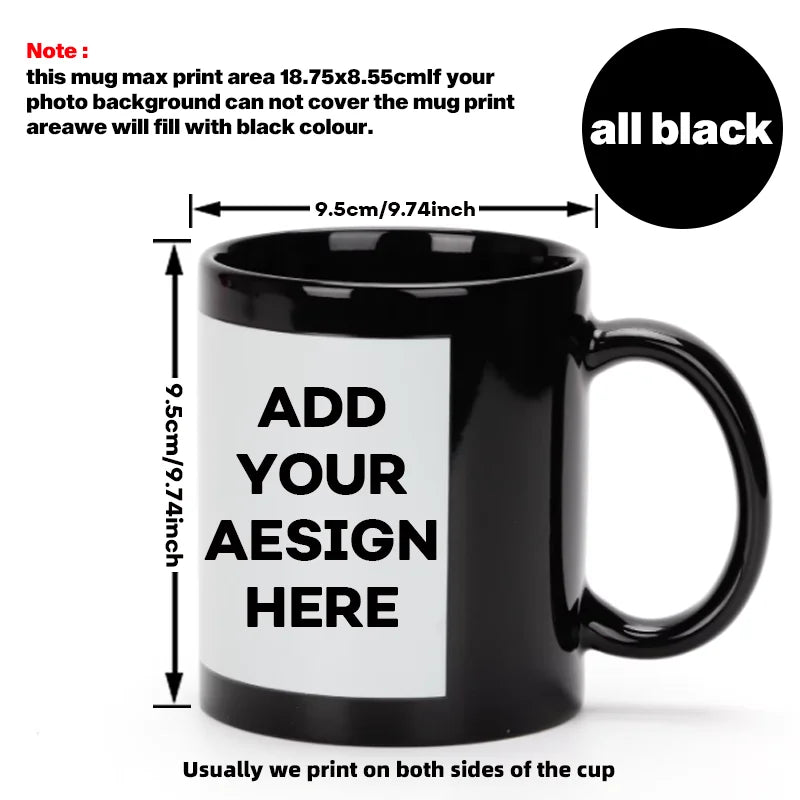 Personalized 11oz Custom Mug | Custom Name and Photo Coffee Cup lifestyle view