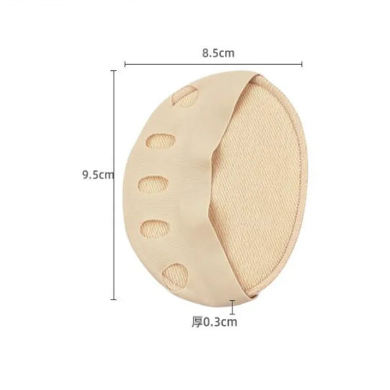2PCS Five Toes Forefoot Pads Invisible Shoe Pads Socks Women Half Insoles for High Heel Shoes Pads Sweat Absorption Anti-slip