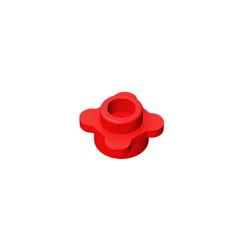 Gobricks GDS-839 Plate Round 1x1 with Flower Edge | Compatible with Lego 33291 28573 close-up view