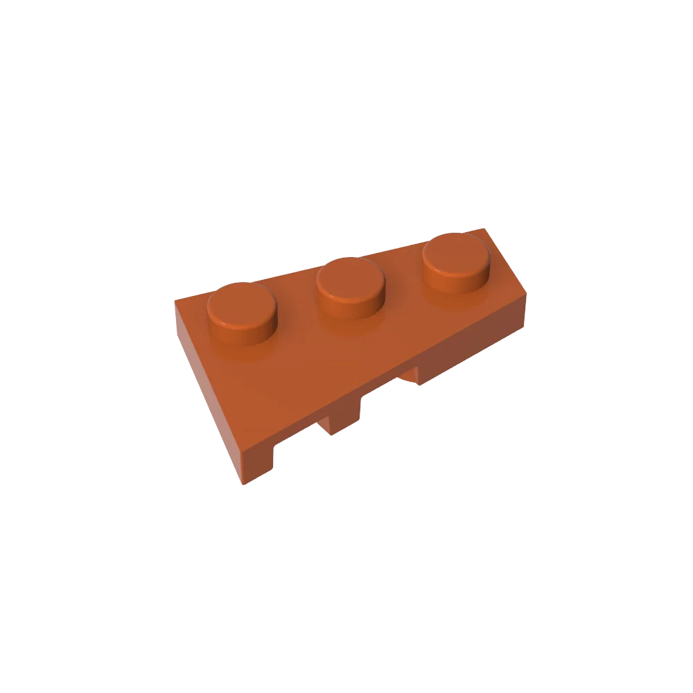 Gobricks GDS-547 Keilplatte 3 x 2 Rechts | Kompatibler Baustein für DIY-Kreationen