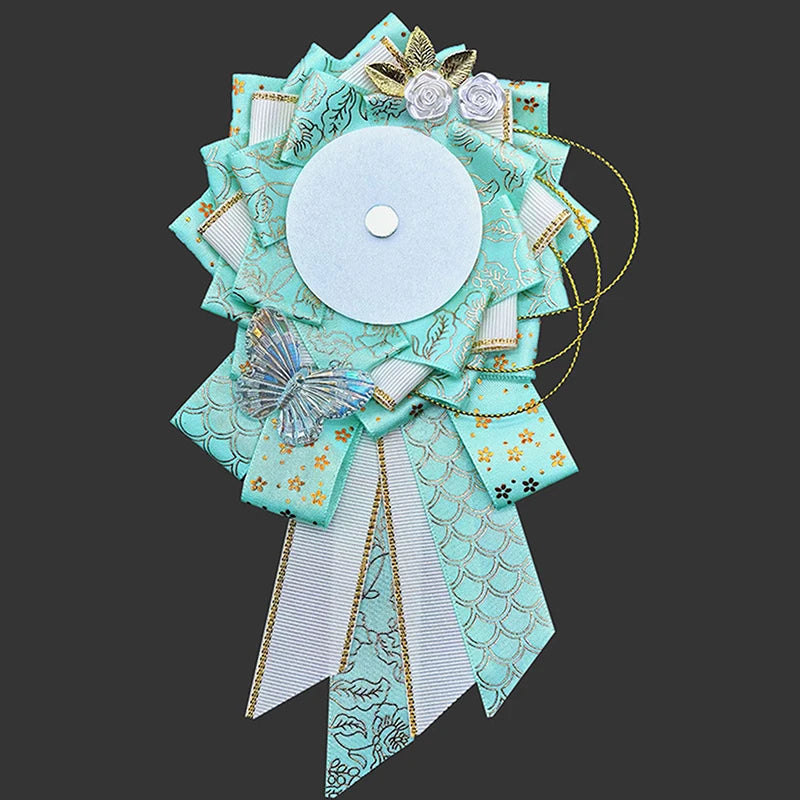 Ribbon Cosplay Ita Bags Rosette Protection Flower Pin Holder, Badge Base Accessories For detail view
