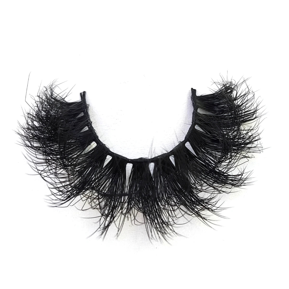 5-8 Pairs Natural Russian Striped Mink Lashes | 3D Volume Wavy False Eyelash Extens additional angle