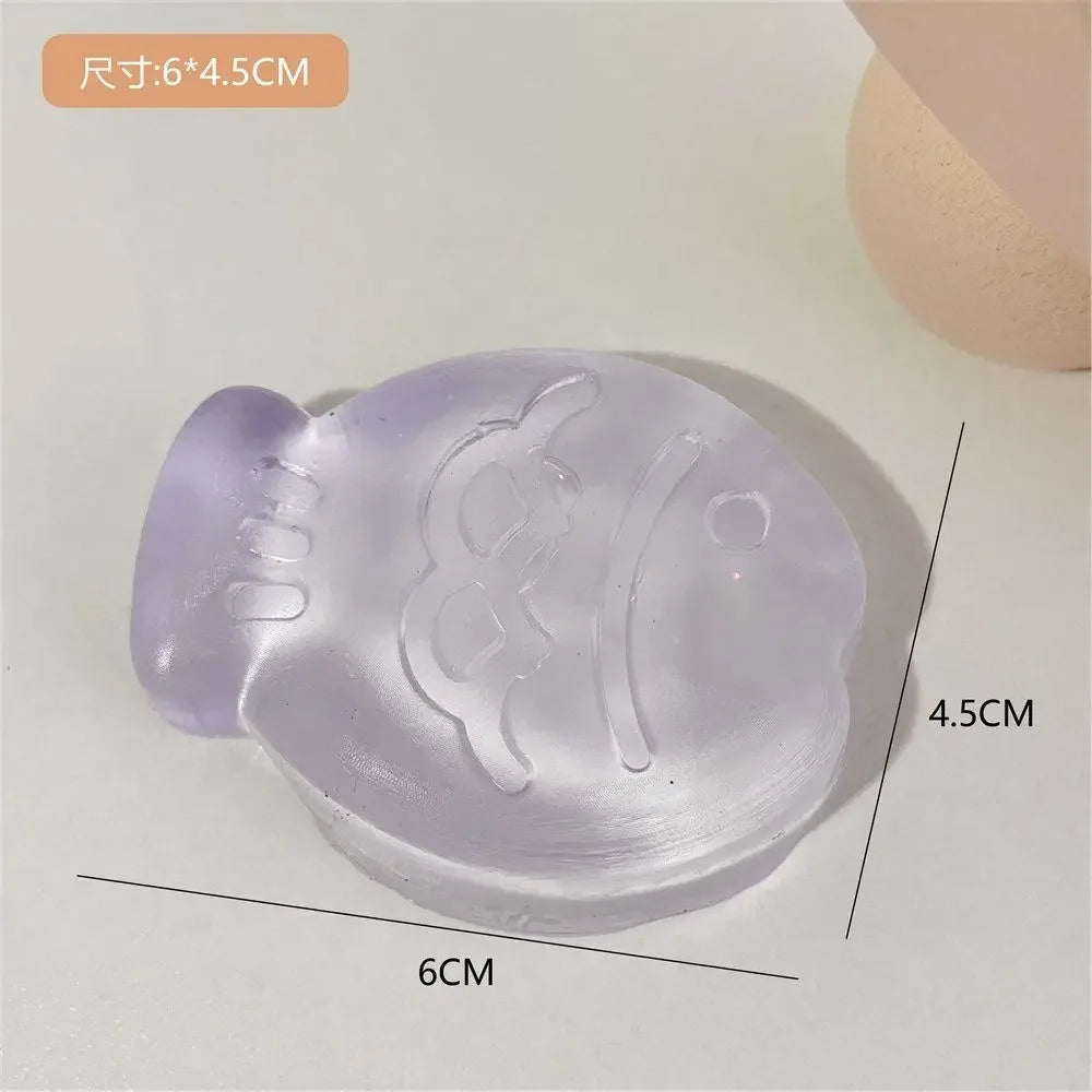 Mini Cat Paw Squeeze Toy Silicone Pinch Decompression Toy Plush TPR Fidget Sensory additional angle
