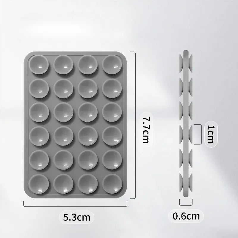 Double Sided Silicone Suction Pad Mobile Phone Holder Hands Free Accessory for Vide additional angle