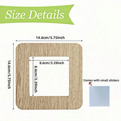 Square Switch Wall Sticker | Pre-stuck Decorative Switch Cover, 14.6x14.6cm alternate view