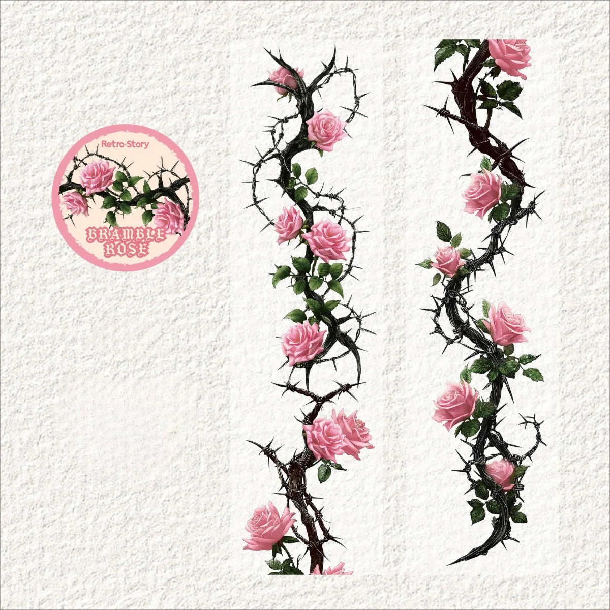 Floral Theme Decorative Adhesive Tapes | Scrapbooking and Craft Stickers alternate view