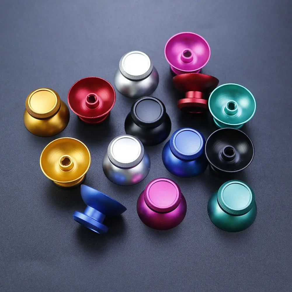 1Pair Aluminum 3D Analog Joystick Thumb Stick Grip Caps | For PS4, Xbox One, Series X| close-up view