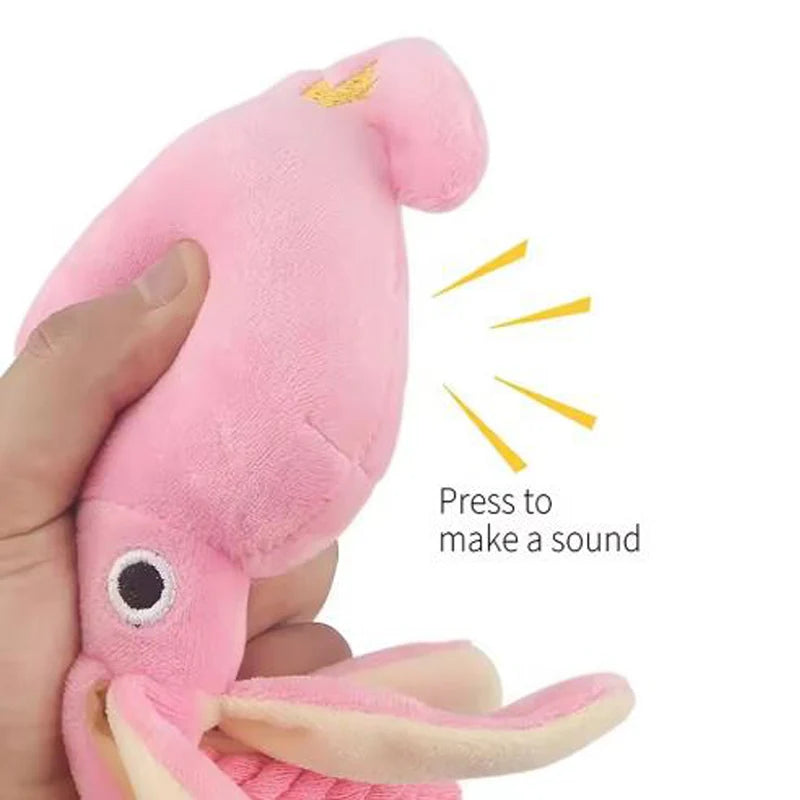 Dog toys cat toys sound-emitting cotton rope octopus chew toys alternate view