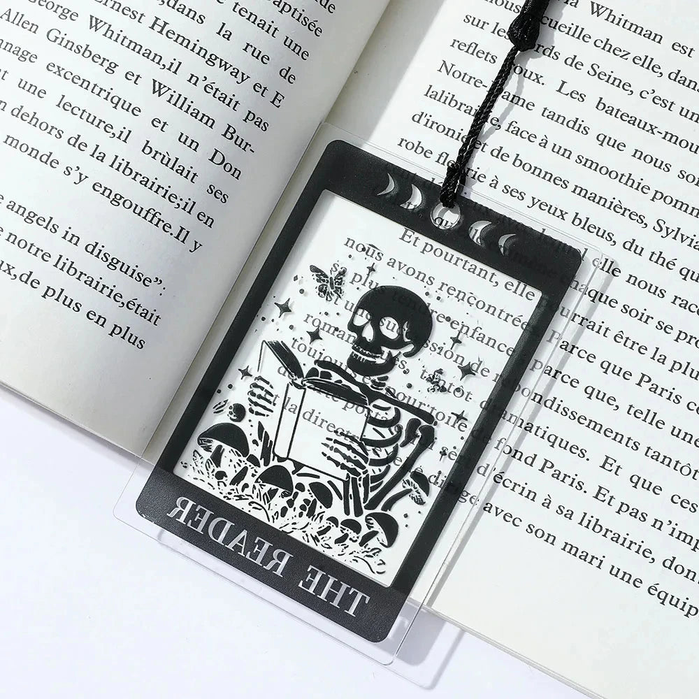1pc Gothic-Style Acrylic Reading Bookmark, Suitable for Both Men and Women, Personali alternate view