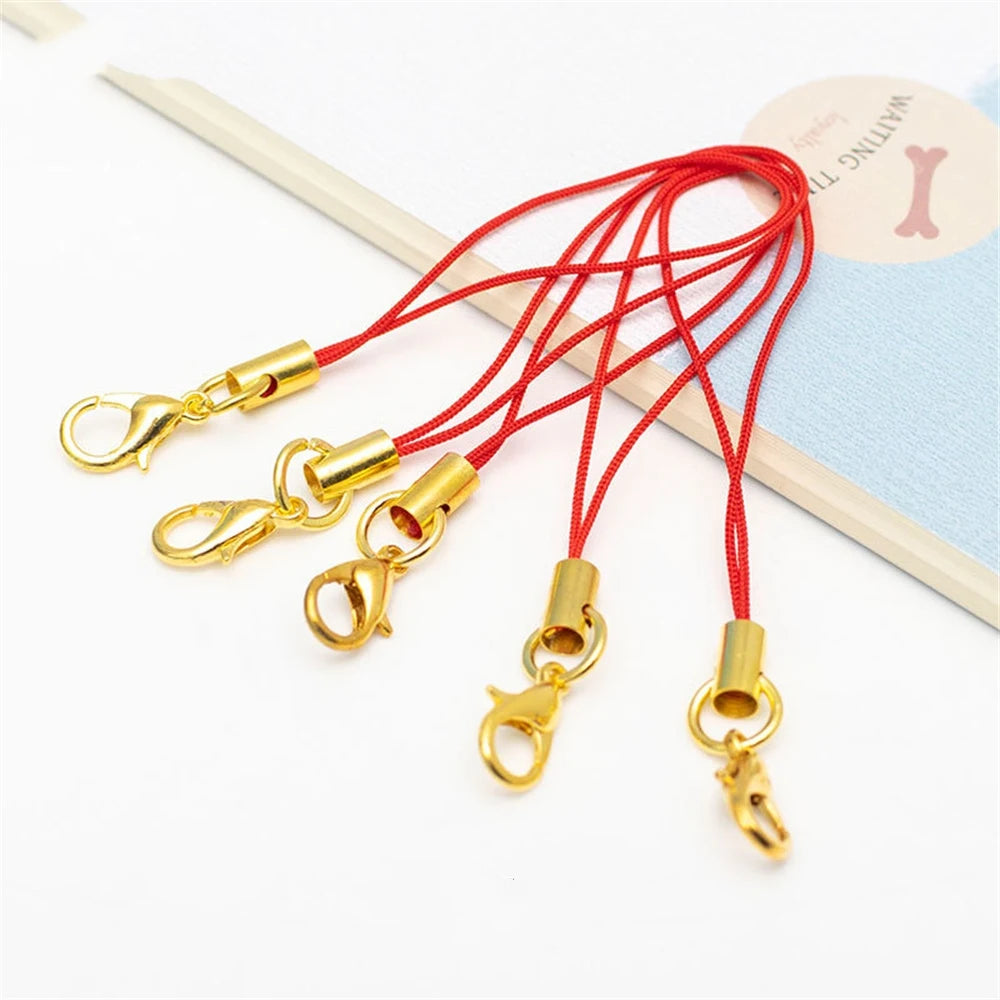 50pcs Cell Phone Lanyard Strap String Mobile Hook With Lobster Clasp Ring Keychain For D detail view