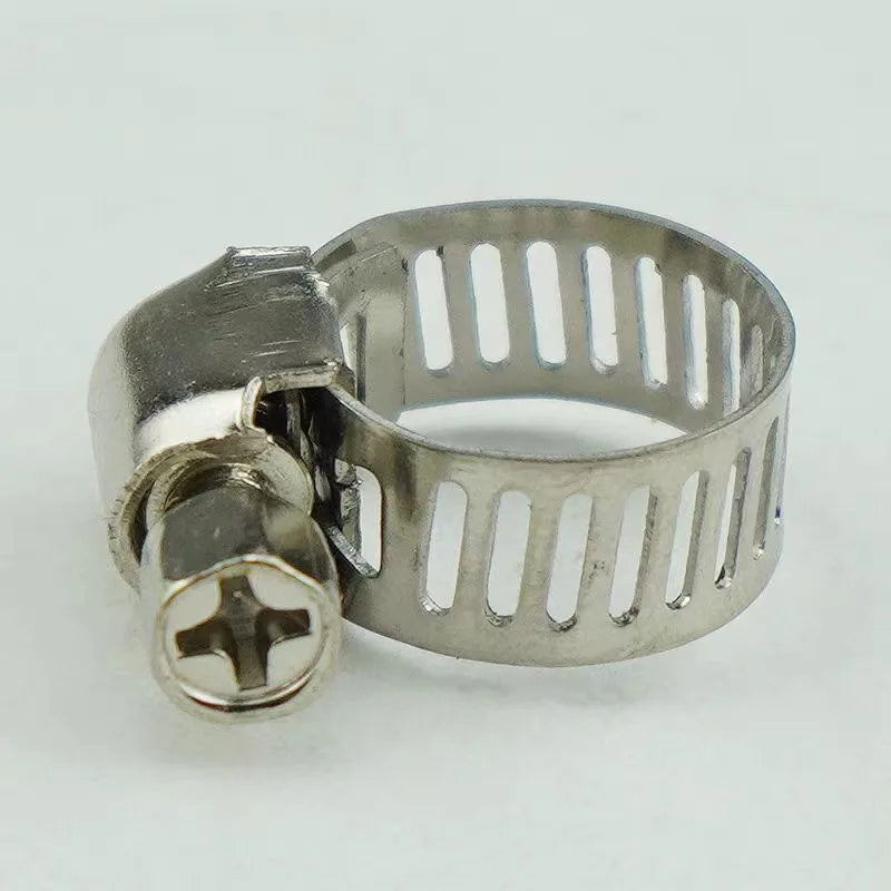 Adjustable Stainless Steel Screw Band Hose Clamps | Multi-Purpose Pipe Fasteners fo additional angle