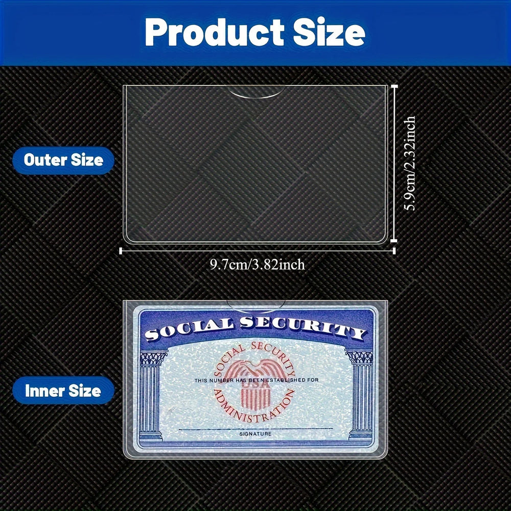 8 Pcs PVC Card Protective Cover | Secure Storage Solution for Credit Cards and ID alternate view