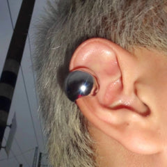Punk C-Shaped Earrings | Geometric Hoops for Men and Women alternate view