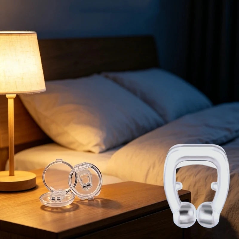 Portable Anti-Snore Nose Clips 6 Pack | Physical Nasal Dilator for Better Sleep additional angle