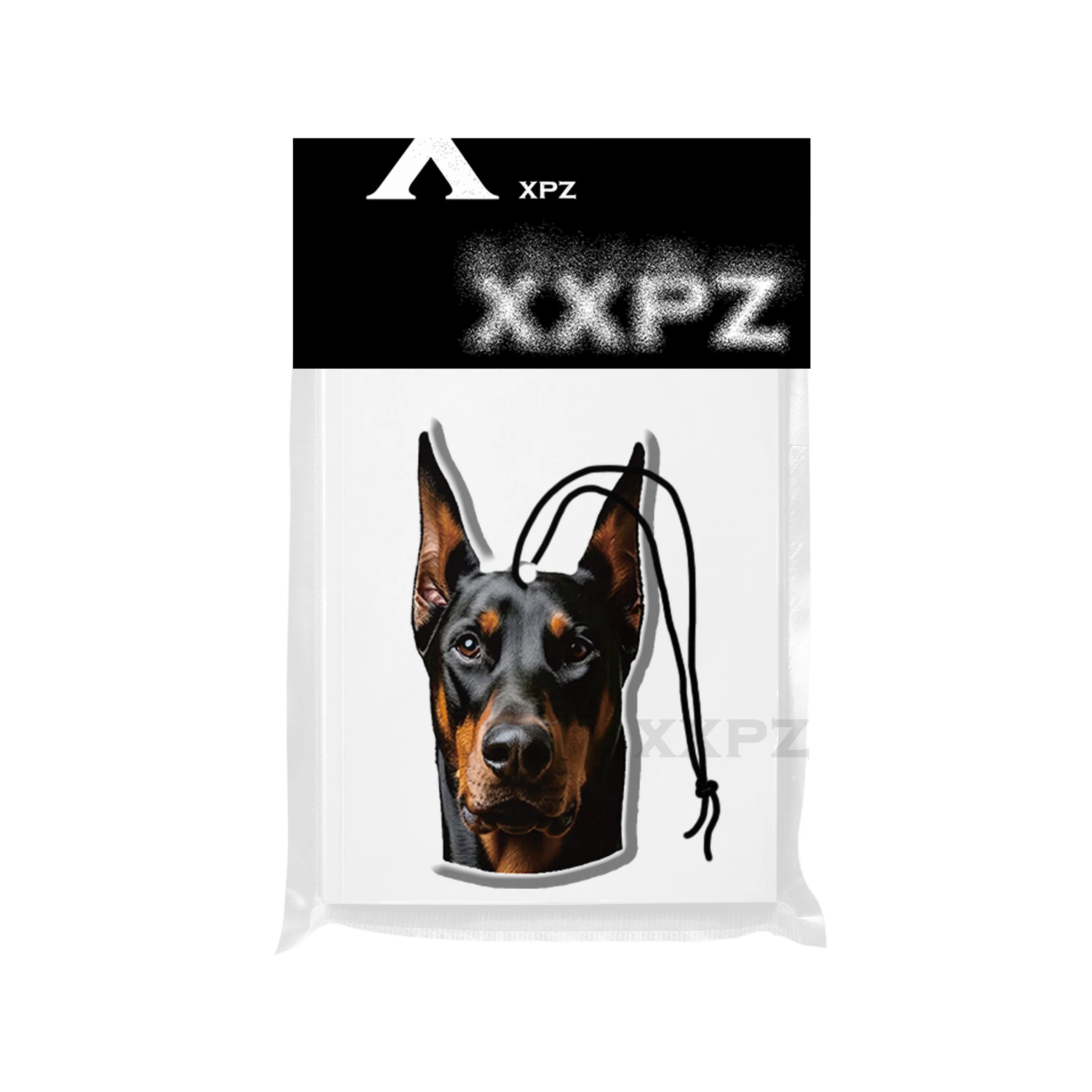 Doberman Car Air Freshener Dog Shape Hanging Aromatherapy