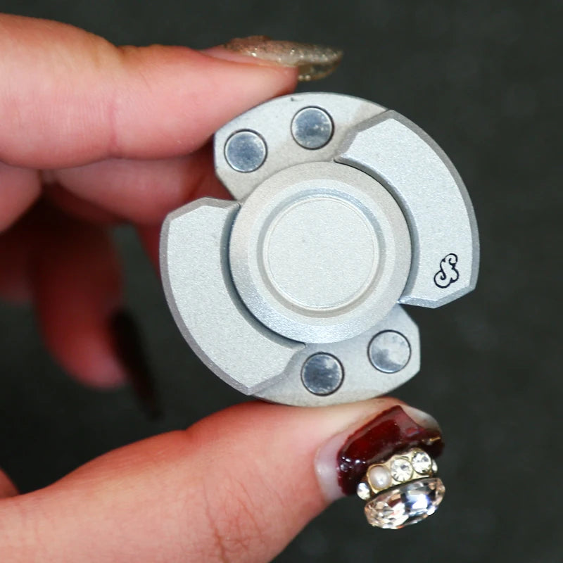 Multi-Mode Magnetic Fidget Spinner | EDC Slider Toy for Stress Relief and Focus close-up view
