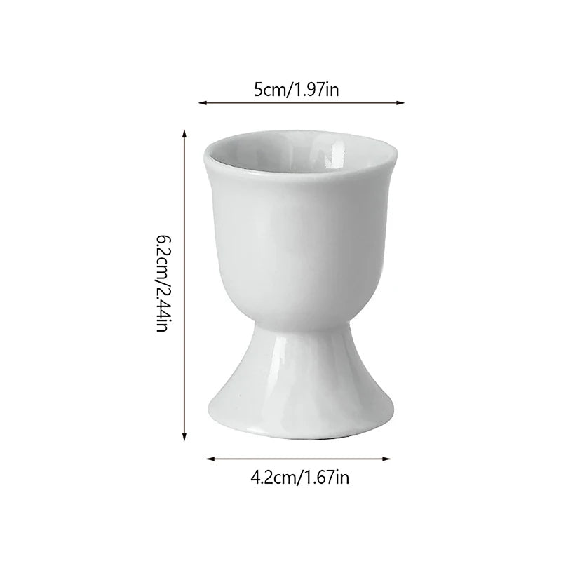 Egg Cup Holders Candy Color | Ceramic Creative Serving Cups Breakfast lifestyle view