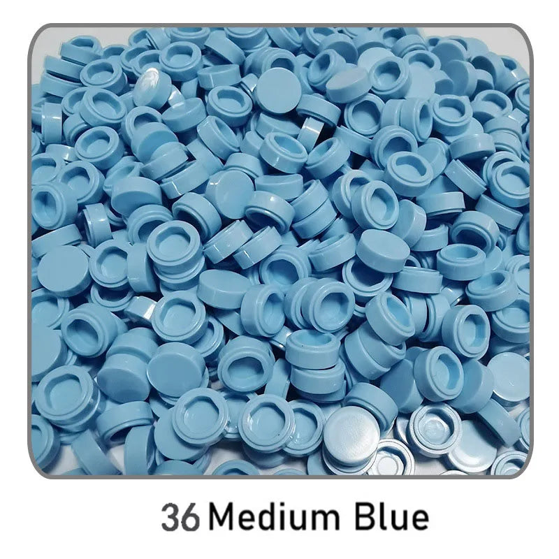 1000Pcs Tile 1x1 Round Building Blocks | 52 Color DIY Educational Creative Toy Set lifestyle view