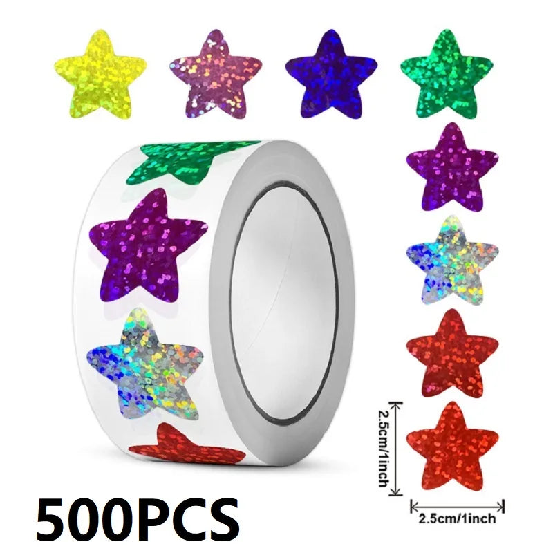 100-500PCS Heart Thank You Stickers | Small Roll Packaging Stickers for Photocard D additional angle