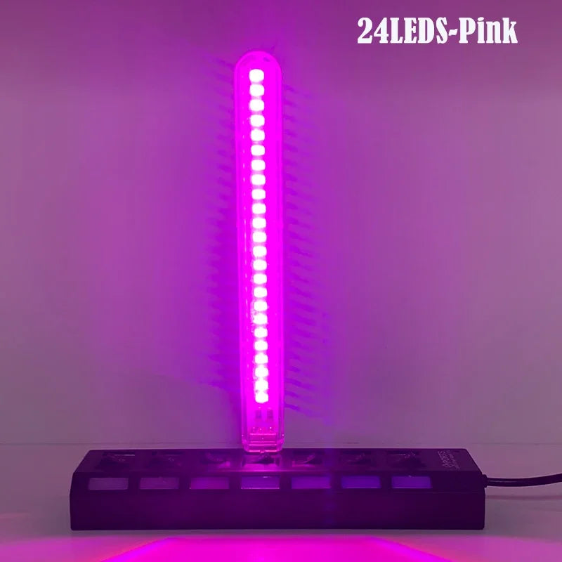 USB LED Night Light | 7 Color Atmosphere Lamp for Streaming and Decor close-up view
