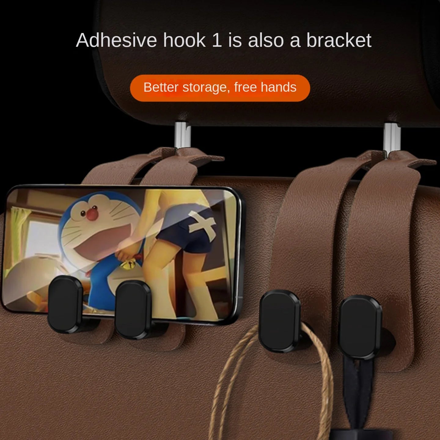 2025 car hook car interior multi-function car seat back hook storage car hanging re additional angle