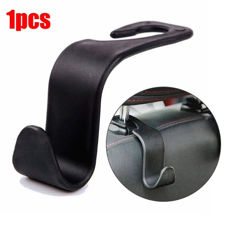 2Pcs Car Seat Back Hook Bling Diamond Hanger Backseat Auto Back Universal Headrest St alternate view