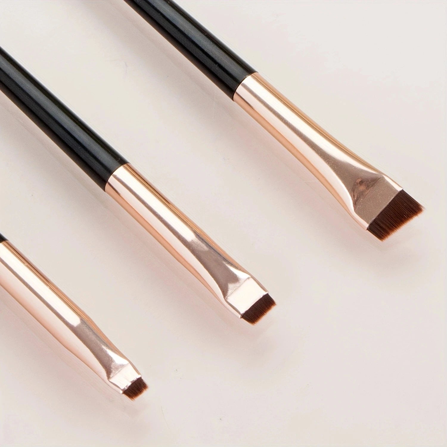 Ultra-Thin Eyebrow Brush Set | 3-Piece Angled Precision Makeup Brushes lifestyle view