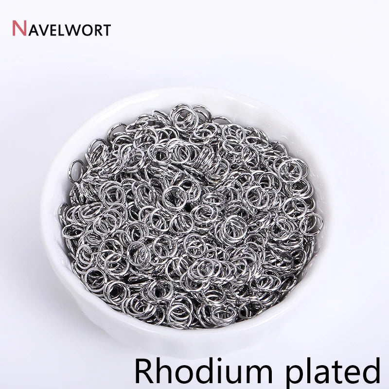 18K Gold Plated Split Rings for Jewelry Making | DIY Connector Rings additional angle