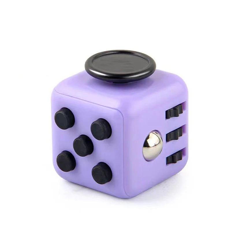 Solid Color Fidget Decompression Dice | Infinite Rubik Cube for Stress and Anxiety Rel close-up view
