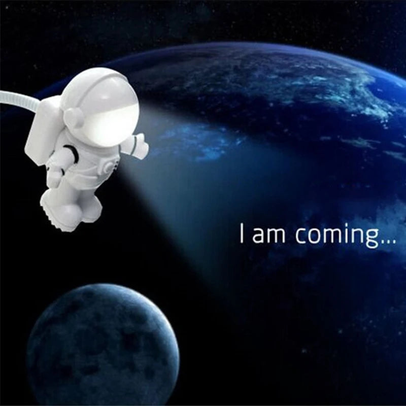 Astronaut LED Desk Lamp | USB Flexible Night Light with Eye Protection alternate view