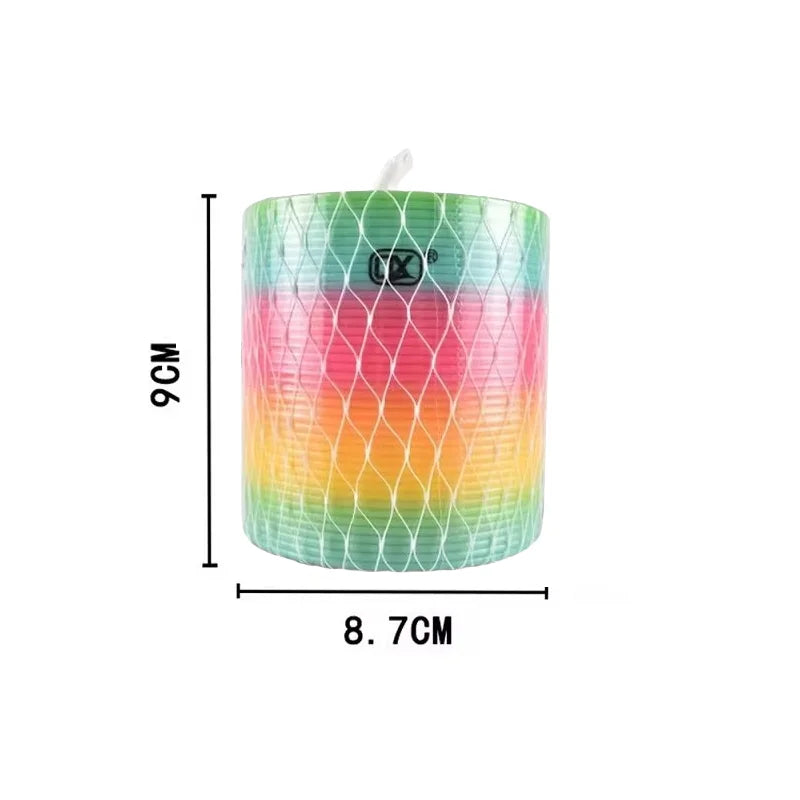 Rainbow Circle Fun Folding Toy Material Spring Coil Children's Creative Magic Party Part detail view