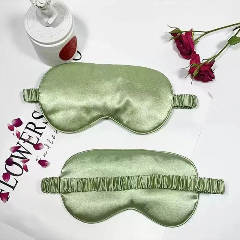 Imitated Silk Sleep Eye Mask | Soft Comfortable Sleeping Shield for Light Blocking lifestyle view
