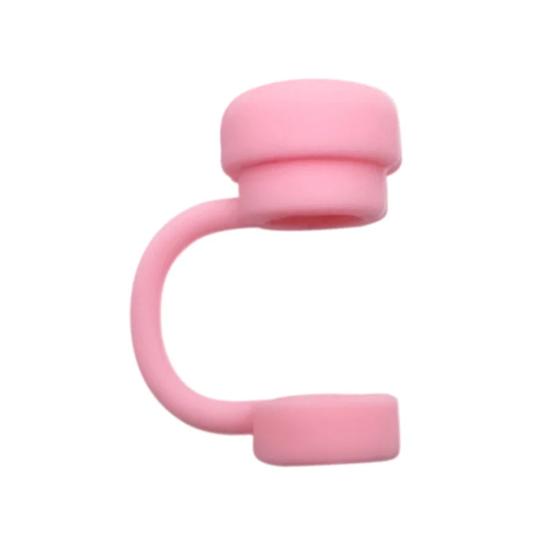 Straw Covers Cap Reusable Silicone Straw Toppers Compatible With Stanley Cup Spill additional angle