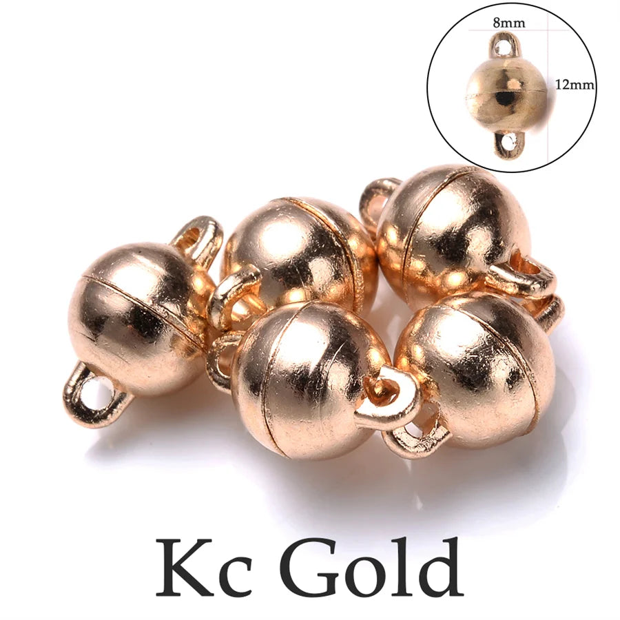 Heart Round Magnetic Clasps Set | DIY Jewelry Connector Charms lifestyle view