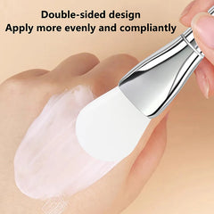 Silicone Facial Mask Brush | Soft Silicone Applicator for Face Mask close-up view