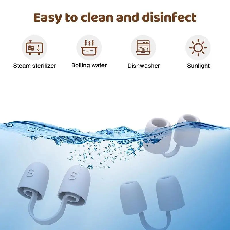 Reusable Silicone Nose Dilator Clip | Comfort Anti-Snore Sleeping Aid lifestyle view