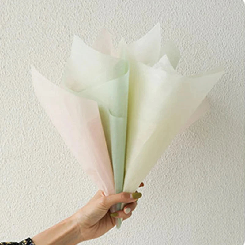 40pcs Milk Cotton Tissue Paper for Flower Wrapping | DIY Bouquet Craft Supplies additional angle