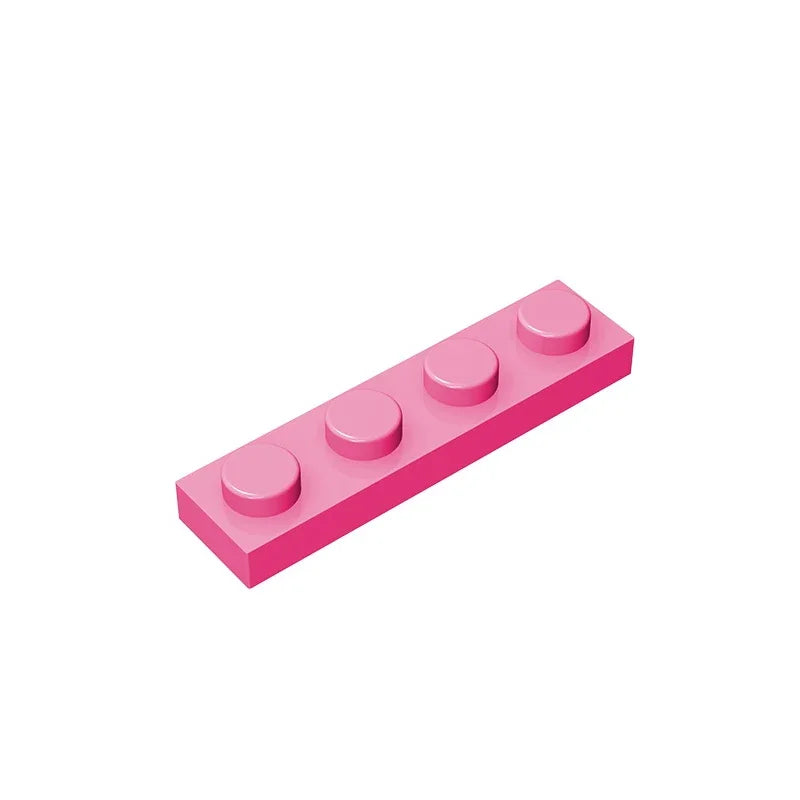 Gobricks GDS-504 Plate 1 x 4 | Compatible Building Block Pieces additional angle